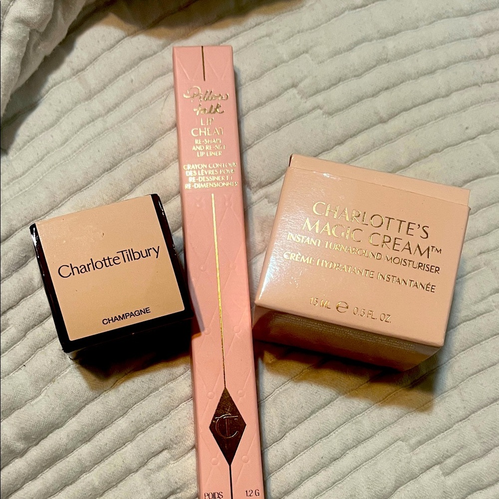 NWB - CHARLOTTE TILBURY SET! Includes: MAGIC CREAM, PILLOW TALK FAIR & EYE CREAM